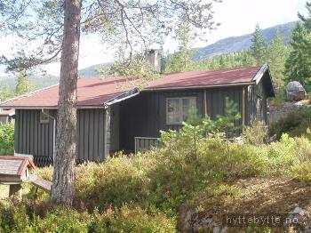 Klikk for stort bilde av 'Koselig hytte med båt, 500 meter til vannet.'